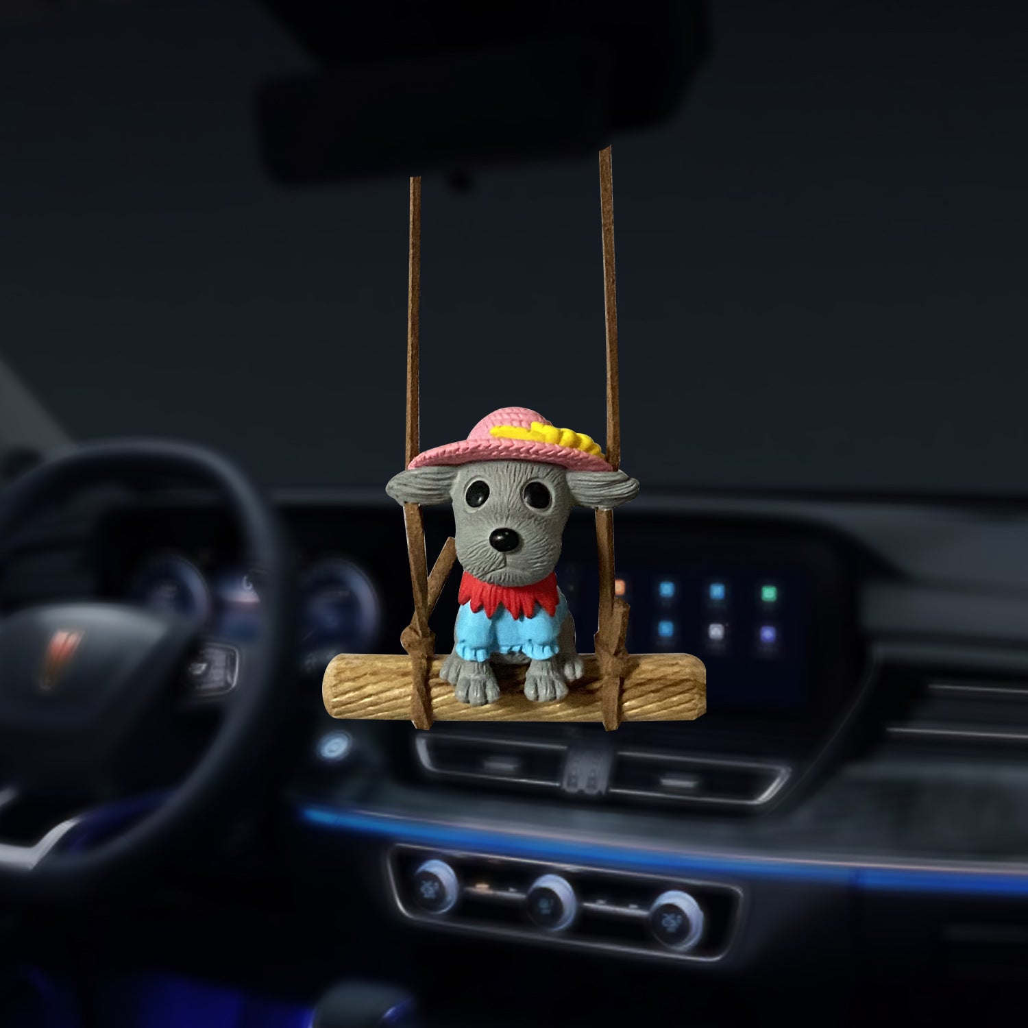 Wholesale Car Swing Puppy Car Rearview Mirror Decorative Pendant